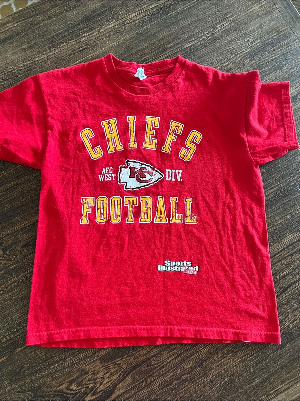 Kansas City Chiefs Red Kids Football Tee -